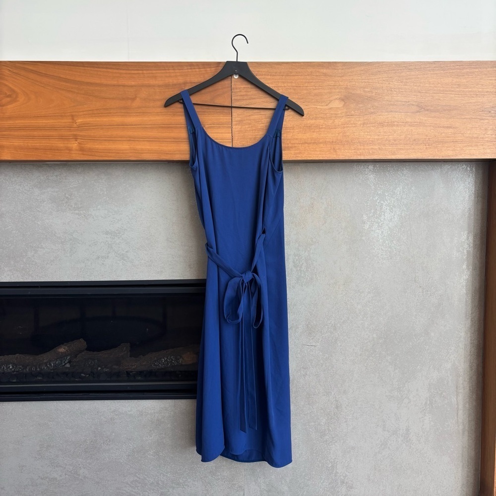 Everlane Japanese GoWeave Tank Wrap Midi Dress, Size 4 - Picture 10 of 14